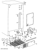 Section Diagram and Parts List for TFEA22RRAAD  General Electric Refrigerator