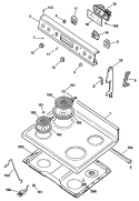Section Diagram and Parts List for JBP27G*R2  General Electric Range