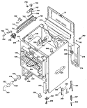 Section Diagram and Parts List for JBP27G*R2  General Electric Range