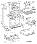 Part Location Diagram of WR17X2897 GE HANDLE Vegetable PAN