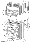 Section Diagram and Parts List for TBX18KRBRAD  General Electric Refrigerator