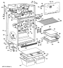 Section Diagram and Parts List for TBX21TRBRAD  General Electric Refrigerator