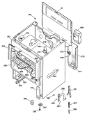 Section Diagram and Parts List for JBS06GS2  General Electric Range