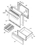 Section Diagram and Parts List for JBS03GS2  General Electric Range
