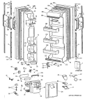 Part Location Diagram of WR17X3172 GE DEFLECTOR ICE