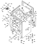 Section Diagram and Parts List for JBP78GS2  General Electric Range