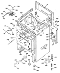 Section Diagram and Parts List for JBP75WS1  General Electric Range