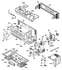 Section Diagram and Parts List for JVM153K02  General Electric Microwave