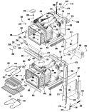 Section Diagram and Parts List for JKP26GP3BG  General Electric Wall Oven