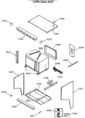 UPPER BASIC BODY Diagram and Parts List for JGHP66GEN7  General Electric Range