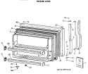 FREEZER DOOR Diagram and Parts List for TBX18GASARAD  General Electric Refrigerator