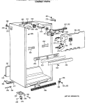 CABINET PARTS Diagram and Parts List for TBX18GASARAD  General Electric Refrigerator
