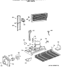 UNIT PARTS Diagram and Parts List for TBX18GASARAD  General Electric Refrigerator