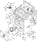 Section Diagram and Parts List for JBP95AT3  General Electric Range
