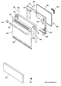 Section Diagram and Parts List for JBP19GV1  General Electric Range