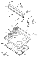 Section Diagram and Parts List for JBS03GV1  General Electric Range