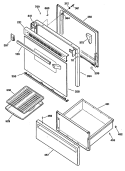Section Diagram and Parts List for JBS03GV1  General Electric Range