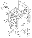 Section Diagram and Parts List for JBP75WV1  General Electric Range