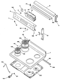 Part Location Diagram of WB27X5583 GE CONTROL ELECTRONIC