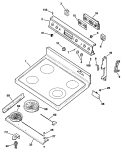 Part Location Diagram of WB02X8307 GE USE GEH WB2X8307