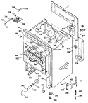 Section Diagram and Parts List for JBP65GV1AD  General Electric Range
