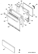 Section Diagram and Parts List for JBP60GV1WH  General Electric Range
