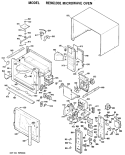 MICROWAVE OVEN Diagram and Parts List for RE961001  Hotpoint Microwave