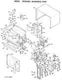 MICROWAVE OVEN Diagram and Parts List for RE962001  Hotpoint Microwave