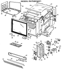 Section Diagram and Parts List for RH758G*D1  Hotpoint Range