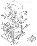 UPPER OVEN Diagram and Parts List for RK747*D1  Hotpoint Wall Oven