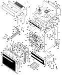 Section Diagram and Parts List for RH960G*01  Hotpoint Microwave Oven Combo