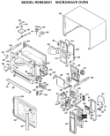 MICROWAVE OVEN Diagram and Parts List for RE963001  Hotpoint Microwave