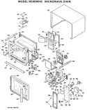 MICROWAVE OVEN Diagram and Parts List for RE959002  Hotpoint Microwave