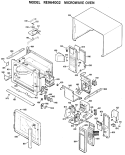 MICROWAVE OVEN Diagram and Parts List for RE964002  Hotpoint Microwave