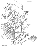 UPPER OVEN Diagram and Parts List for RK777G*D2  Hotpoint Wall Oven