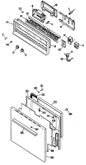 Section Diagram and Parts List for RJ742*T7  Hotpoint Wall Oven