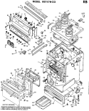 Section Diagram and Parts List for RB747*D3  Hotpoint Range