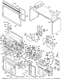 Section Diagram and Parts List for RH960G*04  Hotpoint Microwave Oven Combo