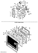 Part Location Diagram of WB15X5140 GE GRIP Assembly HANDLE