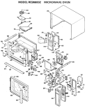 MICROWAVE OVEN Diagram and Parts List for RE966002  Hotpoint Microwave