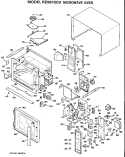 MICROWAVE OVEN Diagram and Parts List for RE961003  Hotpoint Microwave