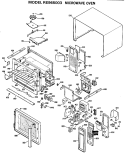 MICROWAVE OVEN Diagram and Parts List for RE965003  Hotpoint Microwave