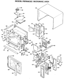 MICROWAVE OVEN Diagram and Parts List for RE964003  Hotpoint Microwave