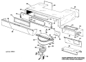 Section Diagram and Parts List for RH758G*H1  Hotpoint Range