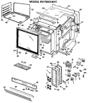 Section Diagram and Parts List for RH758G*H1  Hotpoint Range