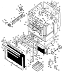 Section Diagram and Parts List for RS779G1H2  Hotpoint Range