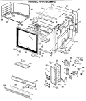 Section Diagram and Parts List for RH758G*H2  Hotpoint Range