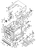 Section Diagram and Parts List for RJ745G*J1  Hotpoint Wall Oven