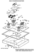 Part Location Diagram of WB63X5204 GE BOX COOKTOP