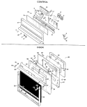 CONTROL Diagram and Parts List for RK747G*J1  Hotpoint Wall Oven